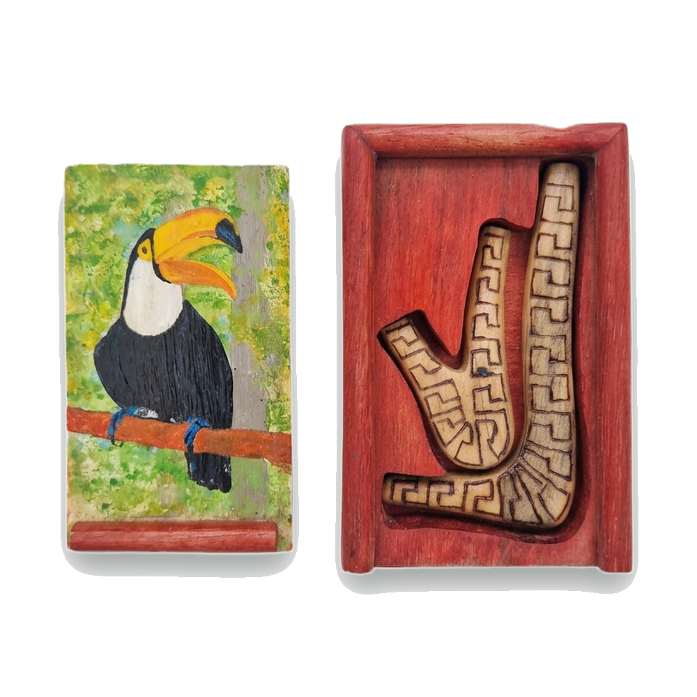 Boîte Kuripés en Bois Pyrogravée